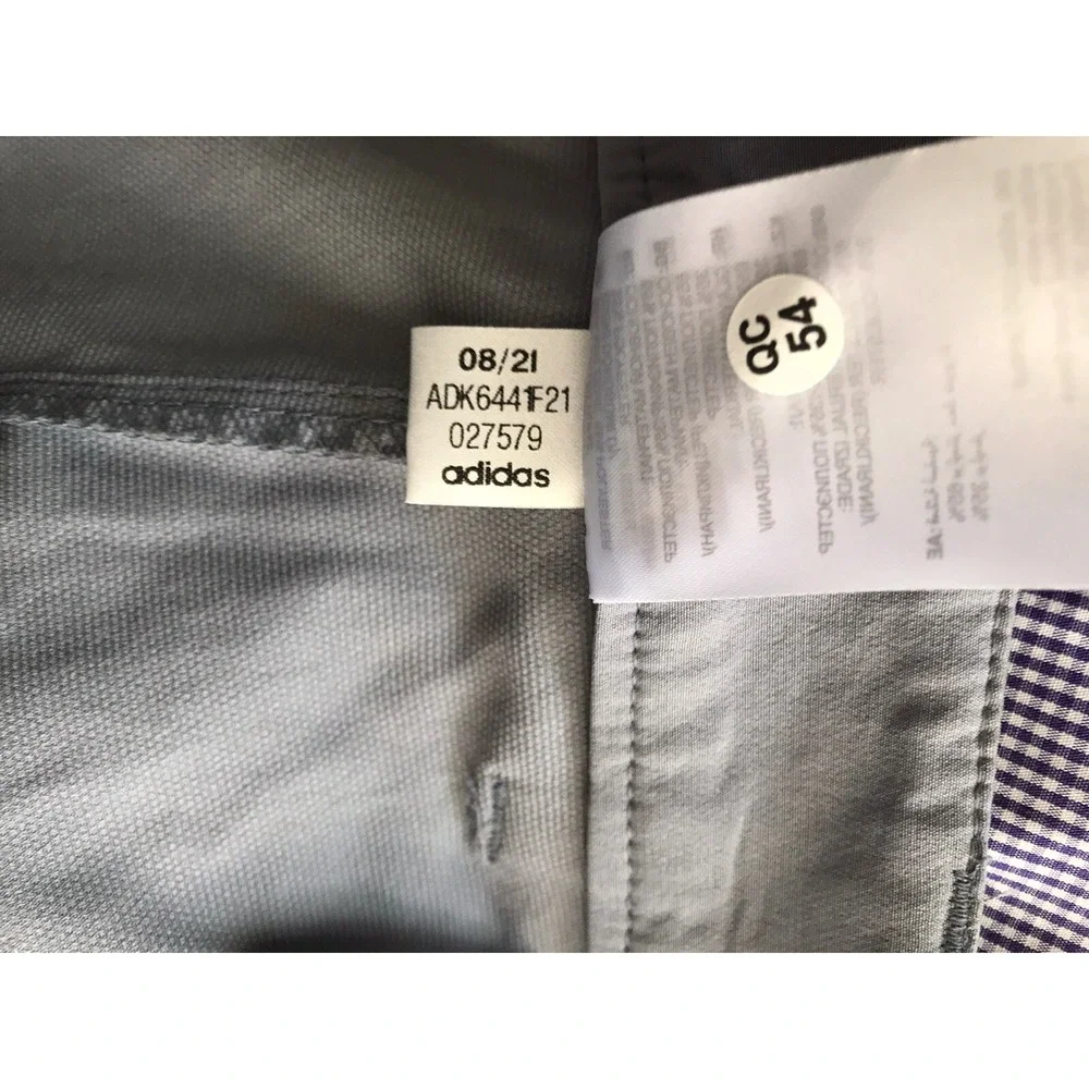 Adidas Performance Golf Shorts Mens Size 50 Moisture Wicking Gray NEW